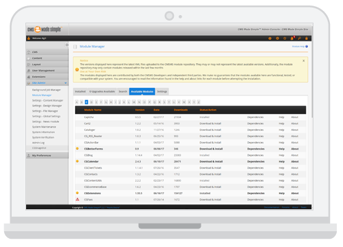 Extending your website has never been more simple.